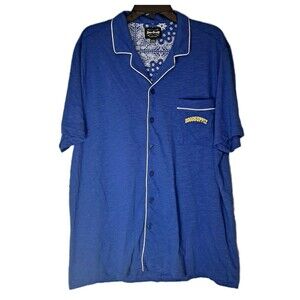 Dogg Supply by Snoop Dogg Men's Notch Collar Shirt Pajama Top XL X-Large Sleep